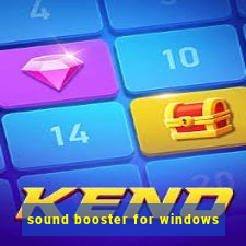 sound booster for windows